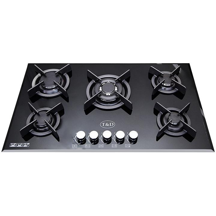 اجاق گاز صفحه ای شیشه ای تی اند دی مدل TD106i T And D TD106i Glass Gas Hob